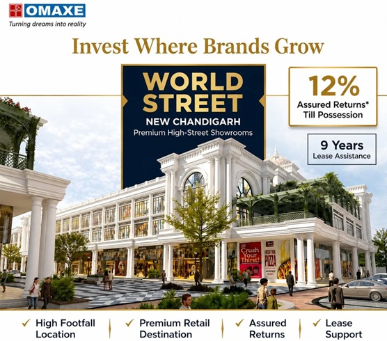 World Street West Zone Omaxe New Chandigarh commercial